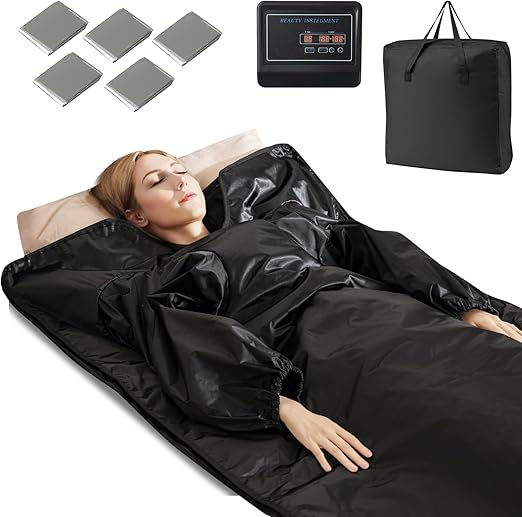 Sauna Blanket (Portable + Adjustable Heat)