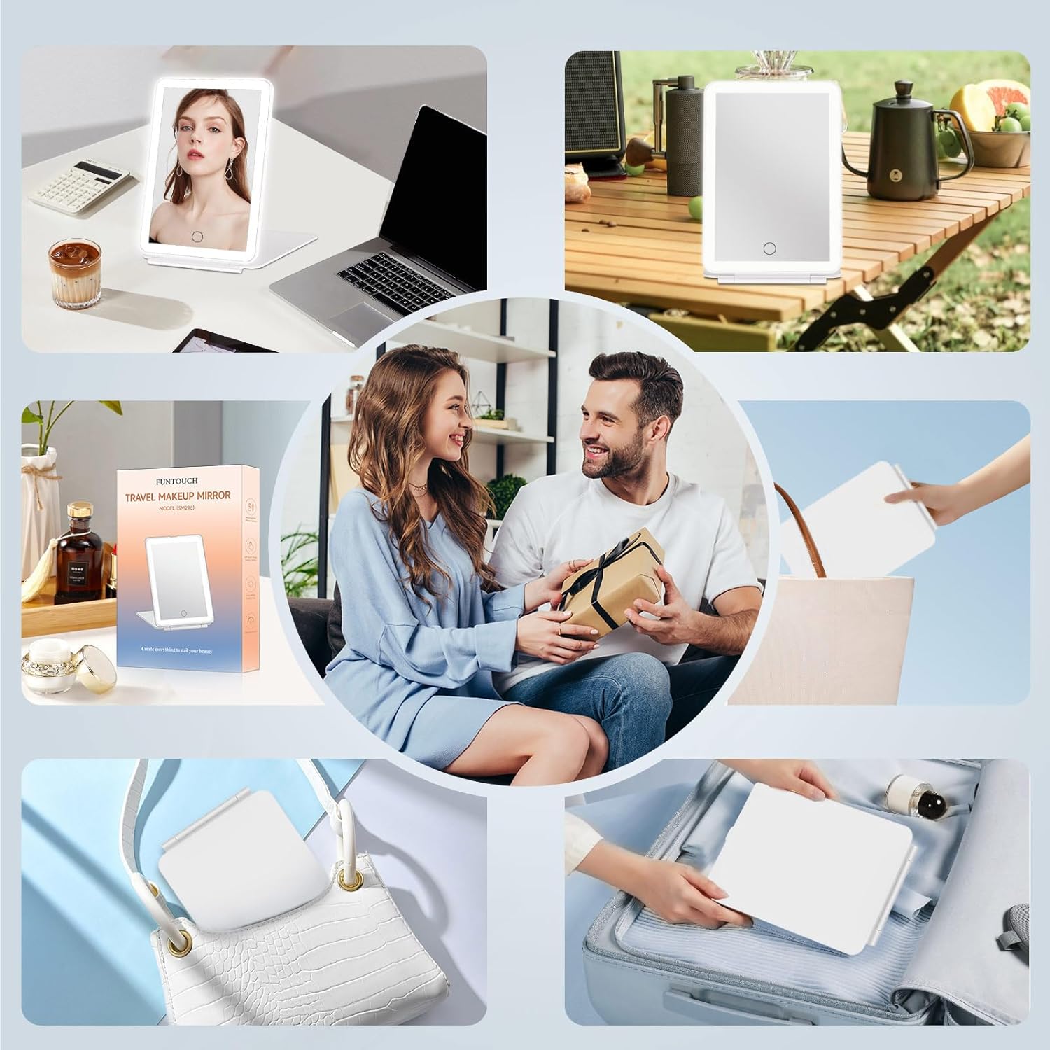 Smart Vanity Mirror (LED + Magnifier)