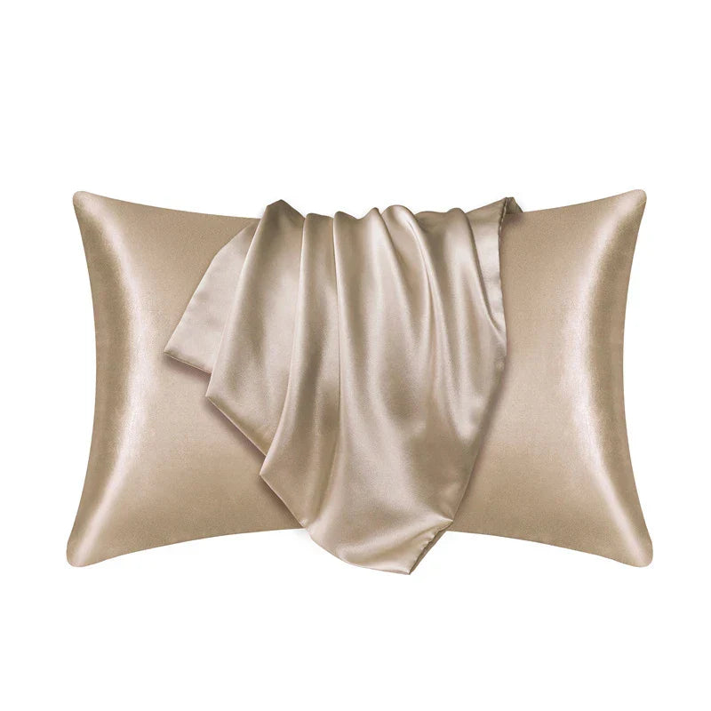 Silk Pillow Cover Silky Satin Hair Beauty