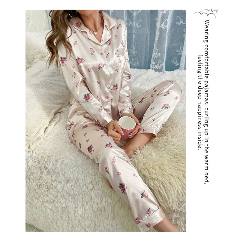 Women's Floral Print Pajamas Set