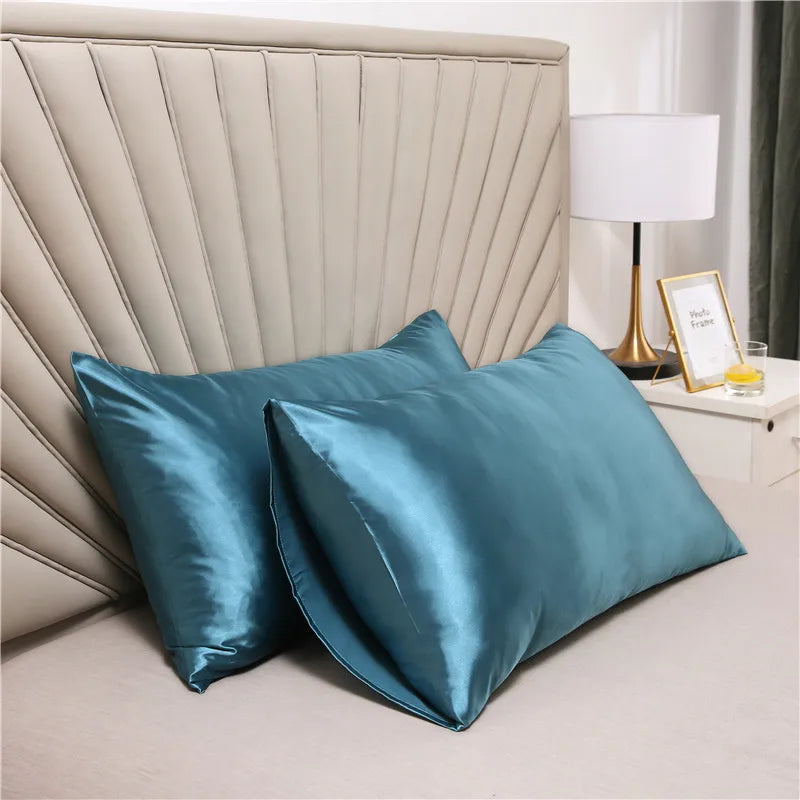 Silk Pillow Cover Silky Satin Hair Beauty