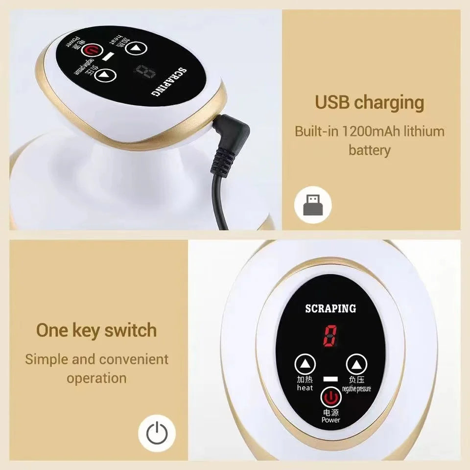 Home Electric Guasha Scraping Massage & Cupping Body Massage