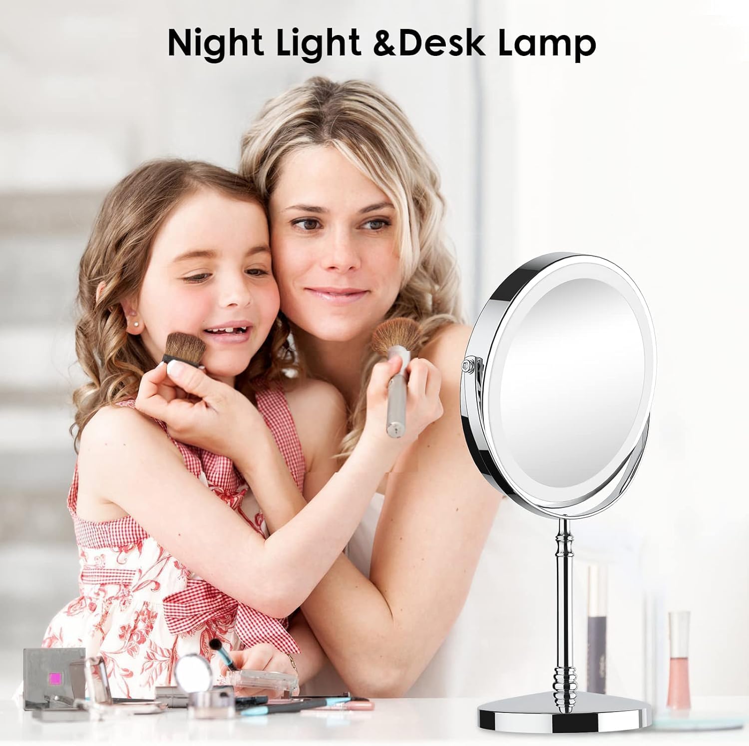 Rechargeable 10x Magnifying Makeup Mirror