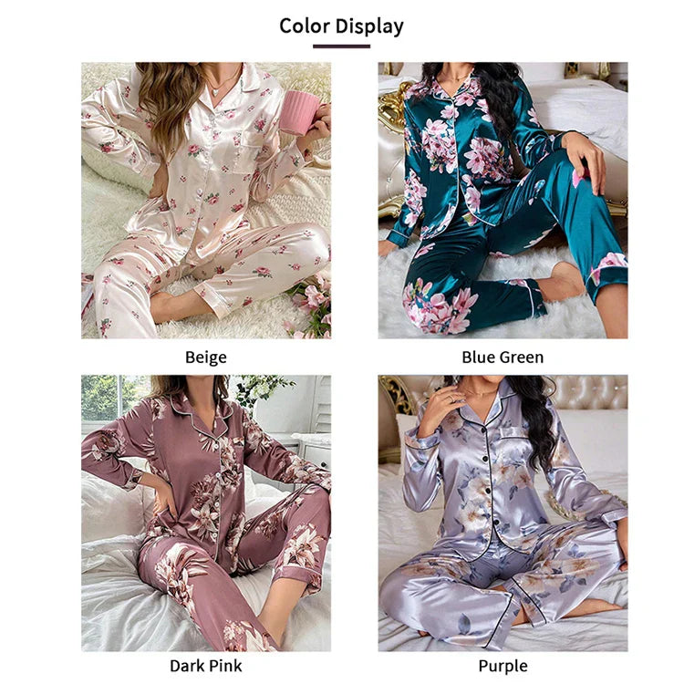 Women's Floral Print Pajamas Set