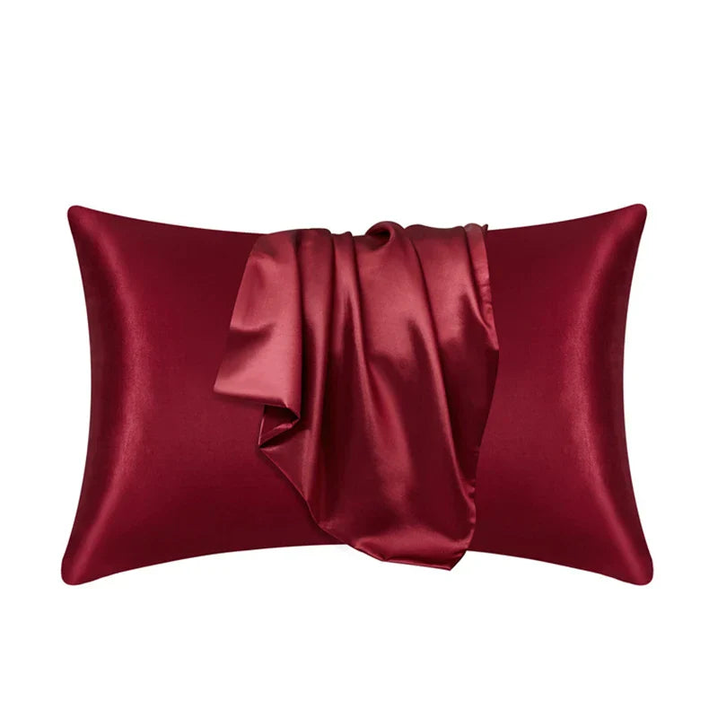 Silk Pillow Cover Silky Satin Hair Beauty