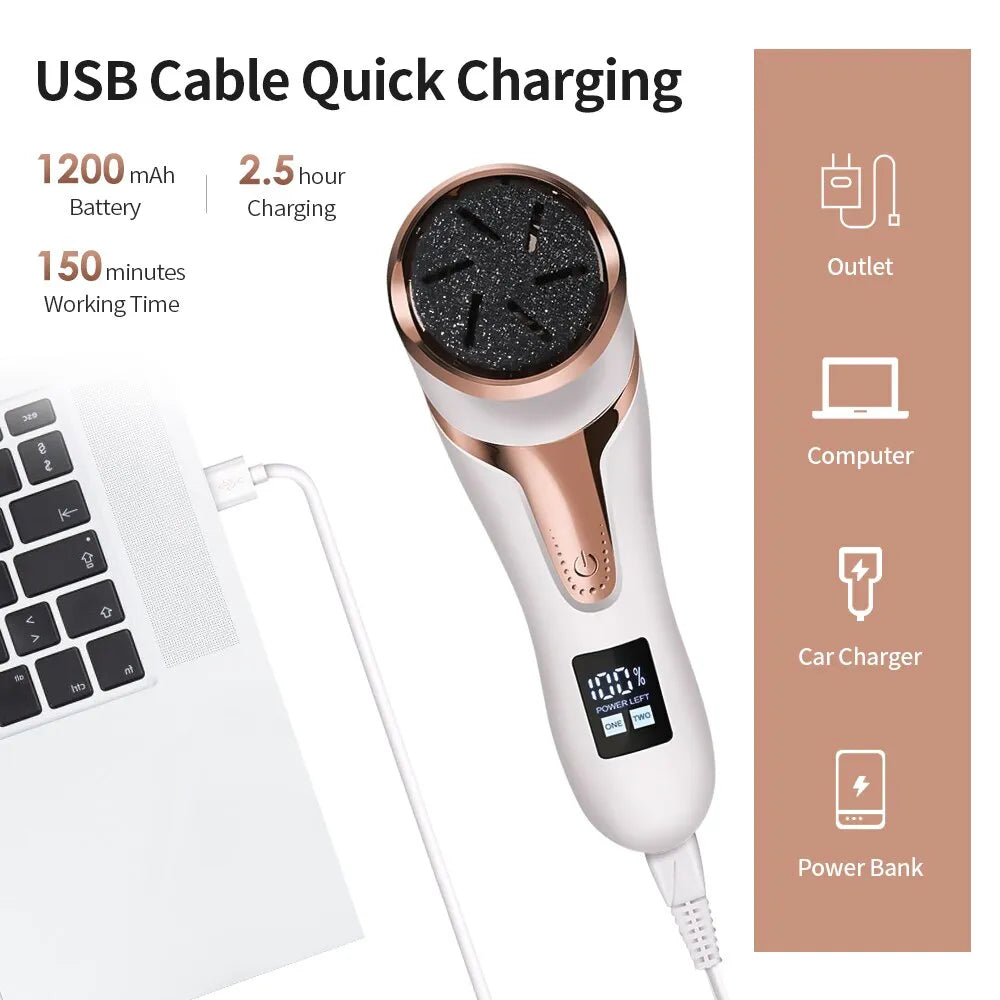 Electronic Foot Files Portable Foot Callus Remover