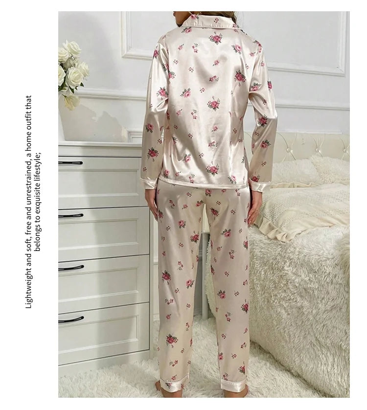 Women's Floral Print Pajamas Set