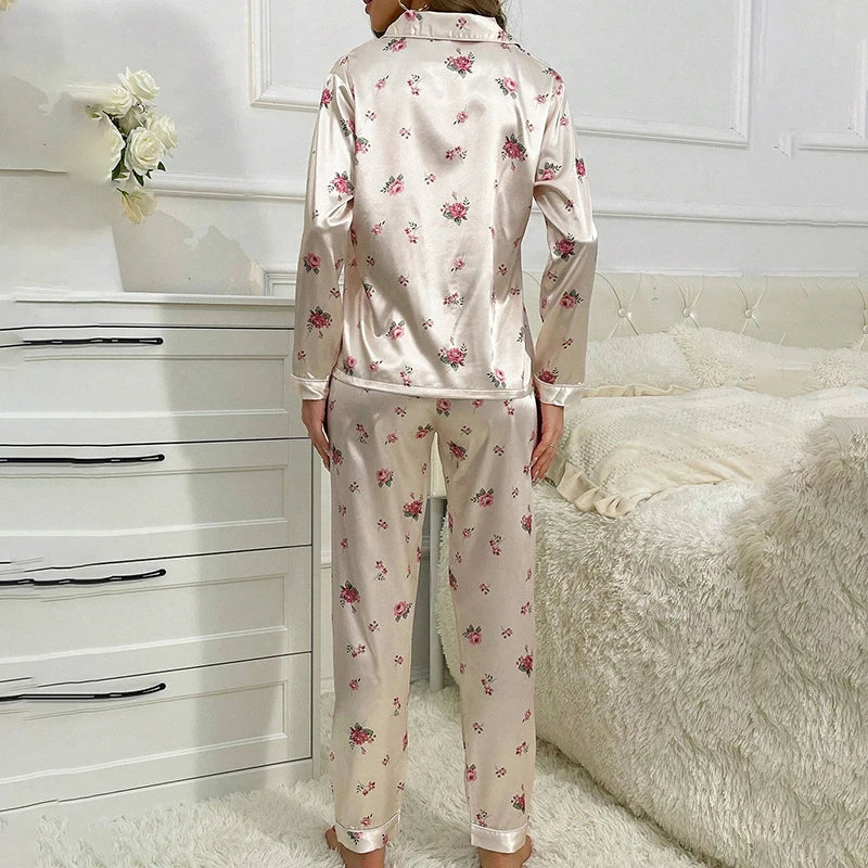 Women's Floral Print Pajamas Set